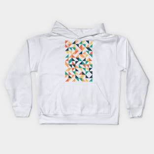 Lovely Geometric Colourful Triangle Pattern Kids Hoodie